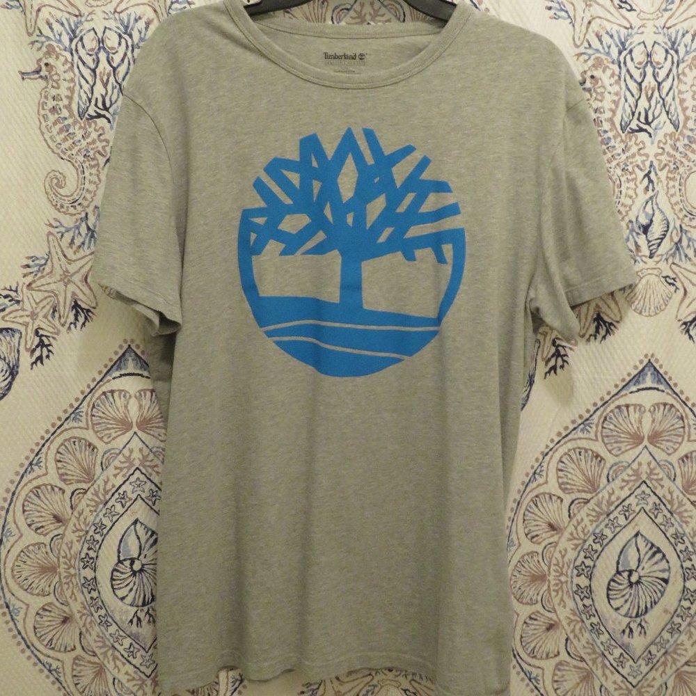 Heather Gray Timberland Logo T-Shirt - L